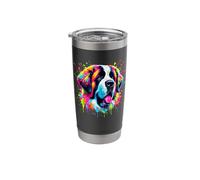 Splash Art Saint Bernard St. Bernard Bicchiere termico in acciaio inox doppia parete