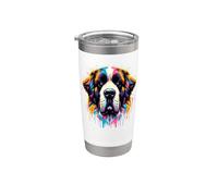 Splash Art Saint Bernard St. Bernard Bicchiere termico in acciaio inox doppia parete
