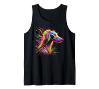 Splash Art Saluki Dog Persian Greyhound Canotta