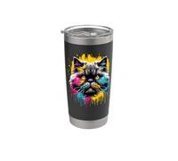 Splash Art Selkirk Rex Rexes Bicchiere termico in acciaio inox doppia parete