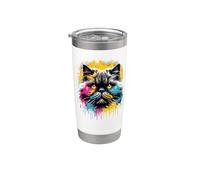 Splash Art Selkirk Rex Rexes Bicchiere termico in acciaio inox doppia parete