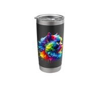 Splash Art Selkirk Rex Rexes Bicchiere termico in acciaio inox doppia parete