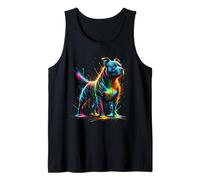 Splash Art Staffordshire Bull Terrier Staffy Terriers Canotta