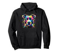 Splash Art Staffordshire Bull Terrier Staffy Terriers Felpa con Cappuccio