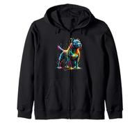 Splash Art Staffordshire Bull Terrier Staffy Terriers Felpa con Cappuccio