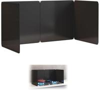 Splash Back Splutter Guard Antiaderente Paraspruzzi Lato Grasso Olio Paraspruzzi Splash Back Splatter Screen per Cucina Fornello Cottura Frittura Protector, 4 Sides 90X45X45CM