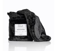 Splash Blanket Furlush Black on Black Large