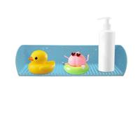 Splash Guard Bathtub, Silicone Tub Water Splash Barrier with Toy Tray Holder, Non-Slip Waterproof Bathroom Shield Baby Toddler Bath Time, Multi Functional for Home, 40.6x9x10cm