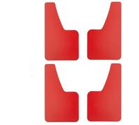 Splash Guard Parafanghi Paraspruzzi Universali Paraspruzzi Auto Auto Van SUV Pickup Accessori 4 Pezzi Parafanghi Effetto Fibra Di Carbonio Anteriore Posteriore Set Parafanghi Auto(Red)