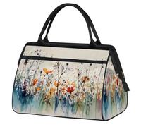 Splash-ink Borsa da palestra con stampa di fiori colorati per donne e uomini, borsone da viaggio sportivo con custodia trolley, borsa sportiva impermeabile, borsa da palestra per weekend, borsa da
