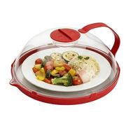 Splash Plate | Anti Splatter Lid With Handle | Handy Kitchen Gadget Cover For | Protective Serving Plate Preventing While Reheating Food | Versatile Lid Designed For