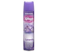 SPLASH | Spray Aromatizzatore | Deodorante durevole, rinfresca ed elimina odori | Fragranza fresca di lavanda | Agitare prima dell'uso | 300 ml