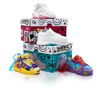 Splash Toys SNEAK'ARTZ SHOEBOX Blu e Fuschia - Hobby creativi-Design e personalizza i Tuoi Basket dai 5 Anni