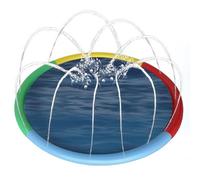 Splash Water Play Mat - Dog Swimming Pool, Folding Dog Pool With Sprinkler Spray Mat, Fun Backyard Pet Water Toy, Puppy Cooling Pad For Bath, Yard, Home, Lake, Beach, Indoor Garden