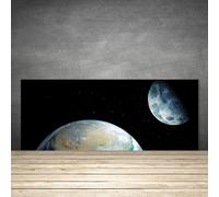 Splashback Paraschizzi Paraspruzzi 125x50 Luna Terra Spazio Universo Decorazione