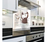 Splashback Paraschizzi Paraspruzzi Rivestimento Cucina caffe bevanda marrone