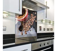 Splashback Paraschizzi Paraspruzzi Rivestimento Cucina caffe bevanda nero