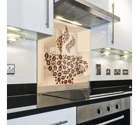 Splashback Paraschizzi Paraspruzzi Rivestimento Cucina caffe pittura marrone