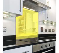 Splashback Paraschizzi Paraspruzzi Rivestimento Cucina colore tinta unita giallo
