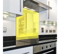 Splashback Paraschizzi Paraspruzzi Rivestimento Cucina colore tinta unita giallo