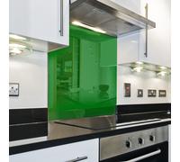 Splashback Paraschizzi Paraspruzzi Rivestimento Cucina colore tinta unita verde
