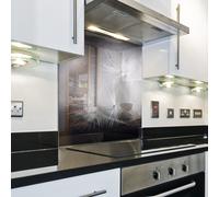 Splashback Paraschizzi Paraspruzzi Rivestimento Cucina fiore natura bianco