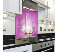 Splashback Paraschizzi Paraspruzzi Rivestimento Cucina fiore natura rosa