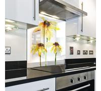 Splashback Paraschizzi Paraspruzzi Rivestimento Cucina fiore pittura oro