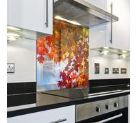 Splashback Paraschizzi Paraspruzzi Rivestimento Cucina foglia natura marrone