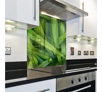 Splashback Paraschizzi Paraspruzzi Rivestimento Cucina foglia natura verde