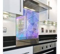 Splashback Paraschizzi Paraspruzzi Rivestimento Cucina foglia natura viola