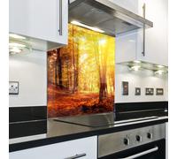 Splashback Paraschizzi Paraspruzzi Rivestimento Cucina foresta natura marrone
