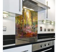 Splashback Paraschizzi Paraspruzzi Rivestimento Cucina foresta pittura colorato