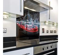 Splashback paraspruzzi paraschizzi cucina pannello PEPERONCINO ASTRATTO NERO