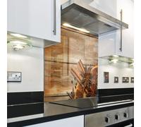 Splashback Protezione dietro piano cottura fornelli anice vaniglia marrone