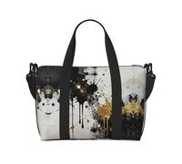 Splashed Ink Art - Borsone da viaggio leggero, da portare con sé, per uomini e donne, impermeabile, per la palestra, i viaggi del fine settimana