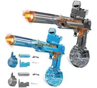 Splasher X Water Gun, Electric Water Gun with Light Up, Electric Water Guns with Flash, Splasher X Water Blaster, Range of up to 28-32 FT,Summer Outdoor Pool,Water Toy for Adult&Kid (Mix*2pcs)