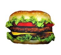 Splat Planet CheeseBurger Peluche Cuscino 3D, Gigante Realistico Peluche Peluche Bambini Divertenti, Decorativo Unico Cuscino da Pavimento, Cuscini di Seduta a Tema Animali per Sedie da Camera