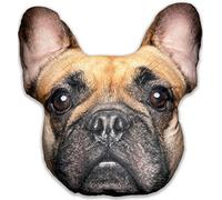 Splat Planet Cuscino peluche 3D Bulldog francese, peluche gigante realistico per bambini, cuscino da pavimento decorativo unico, cuscino per sedia da camera da letto a tema animale