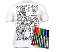 Splat Planet Principessa Fiaba T-Shirt Maglietta Magica da Colorare con 10 Penne Magiche Lavabili Atossiche - Colora La Tua Maglietta, Colora E Lava Via E Ricolora (7-8 Years)