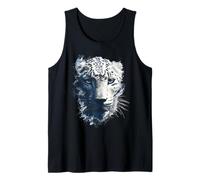 Splatter Art con Faccia da Leopardo delle Nevi e Animali Selvatici Canotta