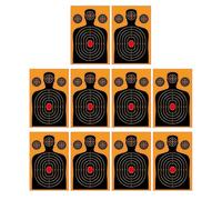 Splatter Targets - 18x12in High Visibility Paper | 10 Pack Reusable Outdoor Practice Targets, Skill Development for Competition, Daily Training, Team Activities, Recreational,