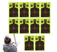 Splatter Targets, Paintball Sheet Paper, Sturdy Fluorescent Design, High Visibility Target Sheets for Outdoor Practice, Competition, Daily Training and Team Activities, 18 x 12 pollici