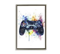 Splatter variopinto del regolatore di gioco, tela a 20 x 30 pollici nella | Stupell Industries Prodotto da Creative Studio, pronto da appendere una volta sconfezionato, ideale per la stanza dei bambini