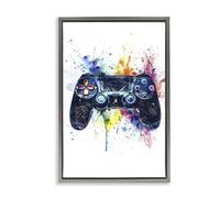 Splatter variopinto del regolatore di gioco, tela di 16 x 24 pollici nella | Stupell Industries Prodotto da Creative Studio, pronto da appendere una volta sconfezionato, ideale per la stanza dei bambini