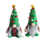 Spldsun 2 Pezzi di Decorazione Invernale per Gnomo Natalizio, Decorazione Bambola di Peluche, Ornamenti per Vecchi nani a Forma di Albero in Piedi, Aggiungerà Fascino Festoso alla tua casa