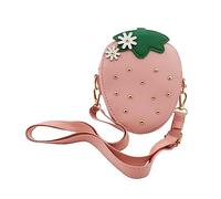 Spldsun Borsetta Bambina, Pelle PU, Impermeabile, con Cerniera, Tracolla Rimovibile e Regolabile, per Bambini Età Compresa tra 1 e 3 Anni (Rosa)