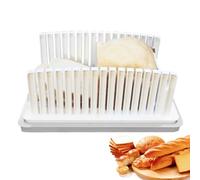 Spleischer - Home Back Bisogna del pane | Affettatrice pieghevole per pane con vassoio, taglierina per tostapane fatto in casa, strumento di cottura compatto per il pranzo, carne, formaggio,