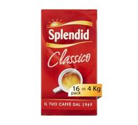 Splendid - Caffè Macinato Gusto Classico - Miscela Caffè per Moka - 16 Confezioni da 250 gr (Totale 4 Kg)
