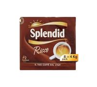 Splendid Caffè Macinato Gusto Ricco 8 Confezioni Bipack da 250 gr (4Kg)